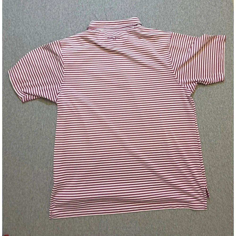 Bobby Jones X-H20 Mens 2016 US Open Oakmont Golf Polo Shirt Purple Striped Large